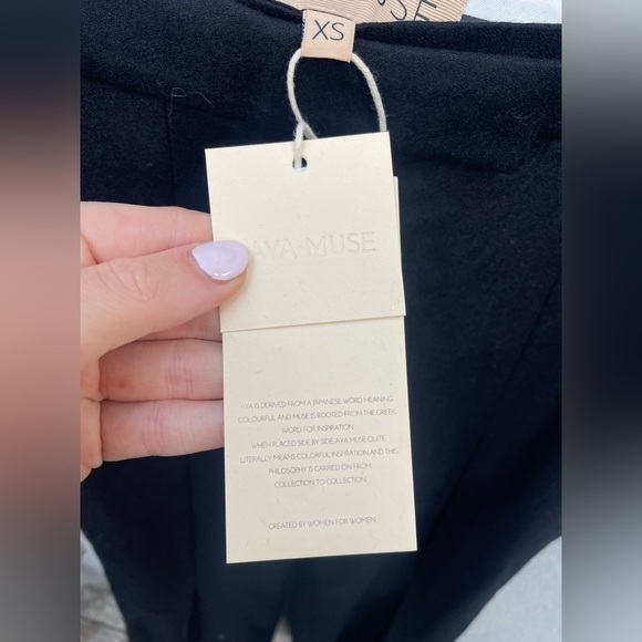 AYA MUSE Black Luco Trousers New with Tags! - Picture 8 of 8